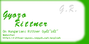 gyozo rittner business card